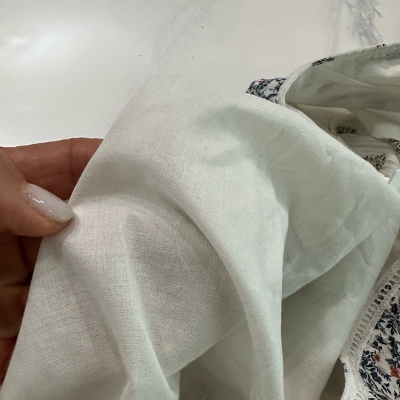 Veronica Beard White and Blue Wrap Dress - Picture 9 of 10